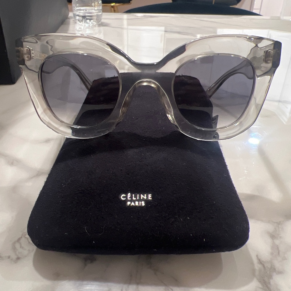 Celine clear car eye sunglasses